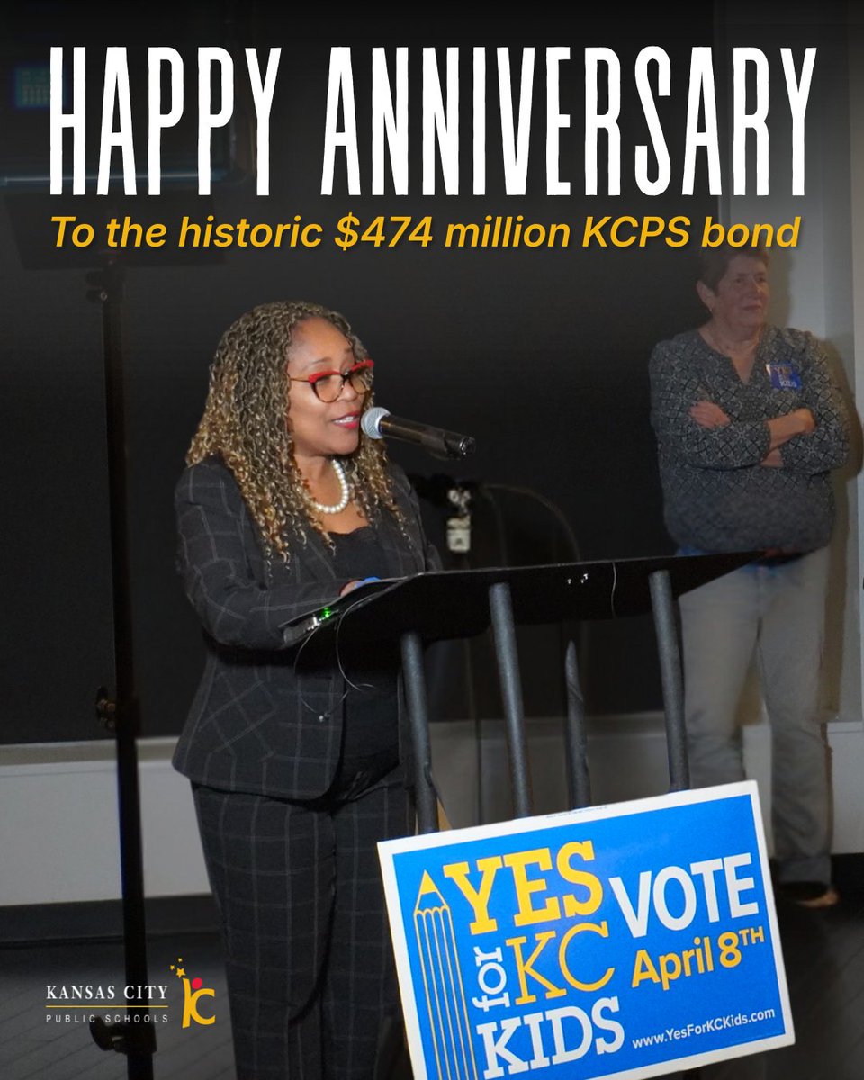 It's been ONE YEAR since Kansas City voted YES to invest in our children's education!

Join us in celebrating all day as we share updates on the completed, in-progress, and upcoming projects at every single KCPS school.

#KCPSBond #KCPSProud #KansasCity