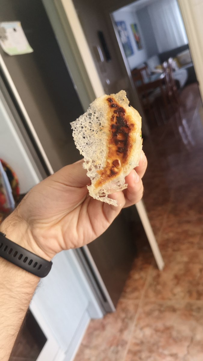 Mi logro de hoy: conseguir la base crujiente de las Gyozas