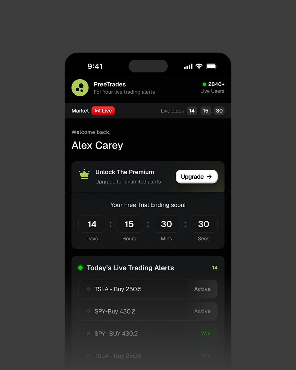 extrivedesign's tweet photo. WIP // Trading App Design👀 https://t.co/Zh9WHu3z4N