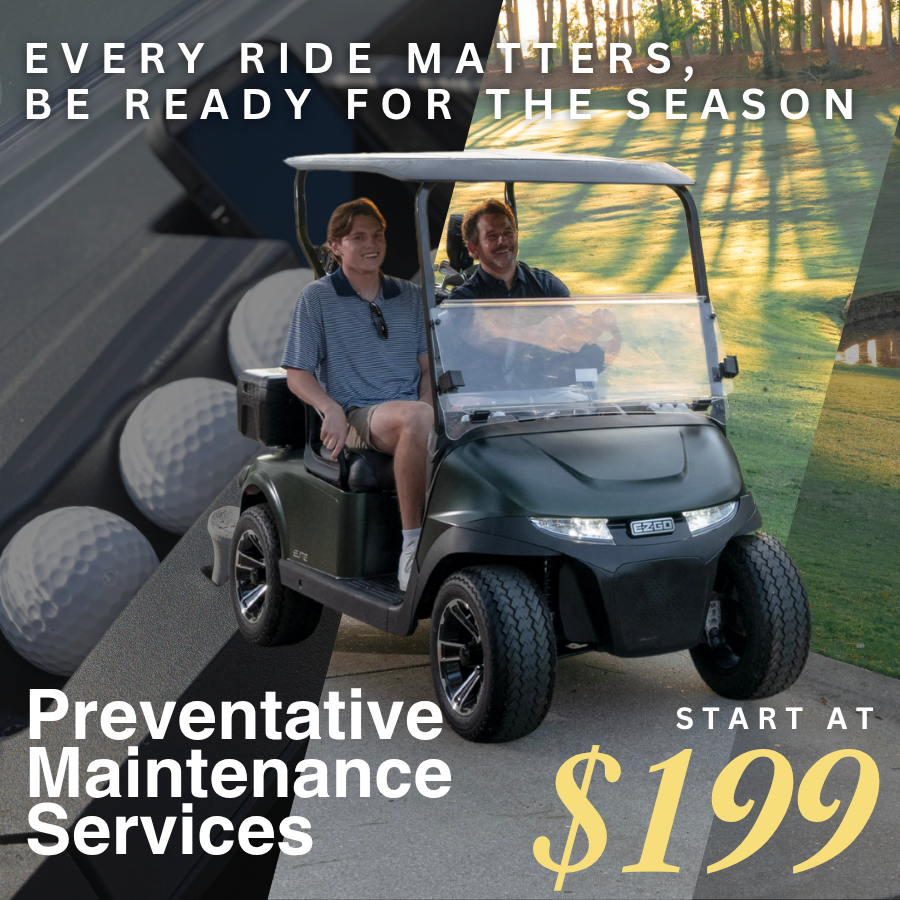 gchoklahomacity's tweet photo. 🌼 Spring is here, and it's the perfect time to give your golf cart some love!  Take advantage of our Preventative Maintenance Service for just $199! Ensure your ride is ready for all your sunny outings on the course. Don't wait until it's too late - book your appointment today! https://t.co/I5AFp26xiH
