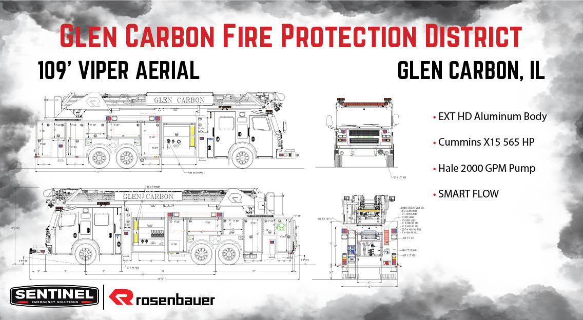 NEW ORDER!
The Glen Carbon FPD in Glen Carbon, Illinois ordered this <a href="/rosenbauerus/">Rosenbauer America</a> 109′ Viper Aerial! This is their 2nd Rosenbauer! THANK YOU Chief Whitaker, the Firefighters of the Glen Carbon FPD, and the Board of Directors for choosing Sentinel! sentineles.com/glencarbonaeri…