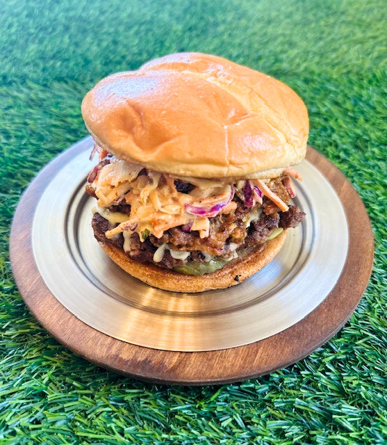 BrunchWithRuby's tweet photo. Chattanooga Burger Week is wrapping up April 12—swing by Ruby Sunshine and try our limited-time Bayou Gold Smashburger for just $8 before it’s gone. 

📍405 Market St, Chattanooga, TN https://t.co/8JbBXs771G