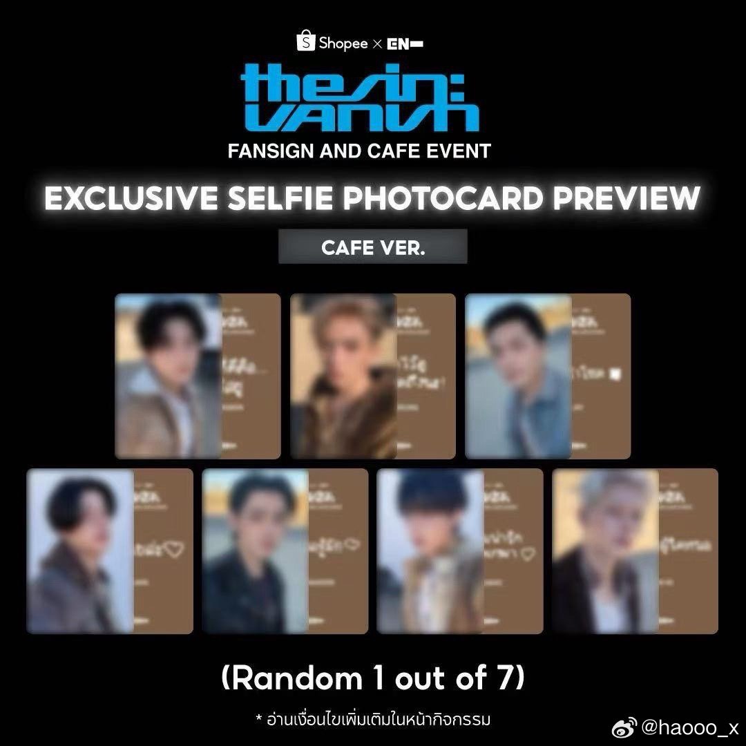 czs_en's tweet photo. #ensell wts wto os cafe event version random prio list 50k done dp 30k, ada 2 pcs gess + ada go trusted jugaa https://t.co/WkKTE2yWLj