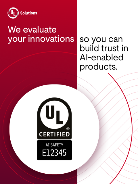 FunSafetyGuru's tweet photo. At UL Solutions, we evaluate your innovations so you can build confidence in AI‑enabled products, accelerate adoption, and lead responsibly as expectations rise. Read more! https://t.co/6TMmRf8T3b #weareULSolutions #AI #ArtificialIntelligence https://t.co/Nehdh6Zmbm