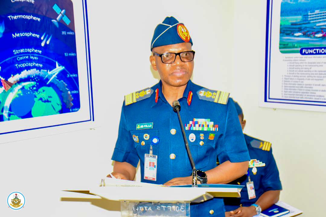NigAirForce's tweet photo. ATSTC INAUGURATES AIR TRAFFIC CONTROL AND SURVEILLANCE RADAR COURSE 3, STRENGTHENS NATIONAL AIRSPACE SAFETY AND SECURITY

The Air Traffic Services Training Centre (ATSTC), Kaduna, on Tuesday, 7 April 2026, inaugurated the Air Traffic Control and Surveillance Radar Course 3 (ACSR 3) for 10 Nigerian Air Force Officers of the Air Traffic Services specialty and 10 Nigerian Airspace Management Agency (NAMA) ATCO cadets. Coming barely two months after the inauguration of ACSR 2 for 20 NAMA cadets, the new course underscores the Centre’s sustained commitment to closing the backlog of Air Traffic Control Officer trainees while strengthening Nigeria’s air navigation manpower for both civil and military aviation operations. The joint training initiative further reinforces the longstanding civil-military collaboration between the NAF and NAMA, a partnership critical to enhancing the safety, efficiency and expeditious coordination of air operations across the Nigerian airspace in support of national development and security.

The inauguration ceremony was attended by the representative of the Airspace Manager, Alhaji Abdulmajid Muhammed, who also serves as the Air Traffic Operations Manager at Hassan Usman Katsina International Airport, alongside the Acting Deputy Commandant, distinguished instructors, principal staff officers and deans of the various schools at the Centre. Presiding over the event, the Commandant of ATSTC, Air Vice Marshal NB Folaji, reaffirmed the Centre’s dedication to strategic capacity building and seamless collaboration with NAMA in developing the next generation of highly skilled air traffic controllers. He charged the participants to remain adaptable, disciplined, resourceful and team-oriented throughout the 65-week programme, stressing that effective time management, confidence, sound work ethics and personal discipline would be vital to success.

Air Vice Marshal Folaji further emphasized that the course is structured to deliver internationally benchmarked professional competence in air traffic control and surveillance radar operations, in line with global aviation best practices. He noted that ATSTC has continued to strengthen its reputation as a credible centre of excellence for the training of airspace management professionals whose expertise remains indispensable to mission planning, airspace deconfliction, flight safety and seamless coordination of military air operations. By sustaining this high standard of training and deepening collaboration with critical civil aviation stakeholders, the Nigerian Air Force continues to reinforce the operational backbone required for effective air power projection, national airspace security and the advancement of Nigeria’s aviation ecosystem.

#NigerianAirForce #ATSTC #AirTrafficControl #AirspaceSafety #NationalSecurity #CapacityBuilding #CivilMilitaryCooperation #AviationDevelopment #NAF #NAMA