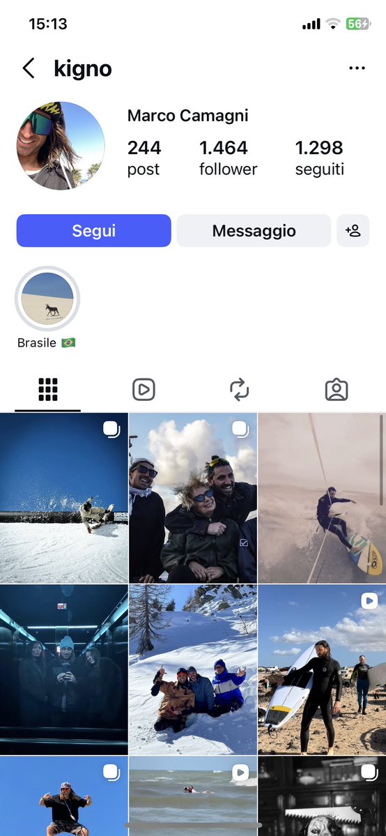 AlexanderBasss's tweet image. Non so se fosse stato già scoperto, ma probabilmente il MUNNI di Blu è lui! Rispecchia anche l’identikit : surfista e dentista, poi in una foto c’è anche Blu! #gfvip