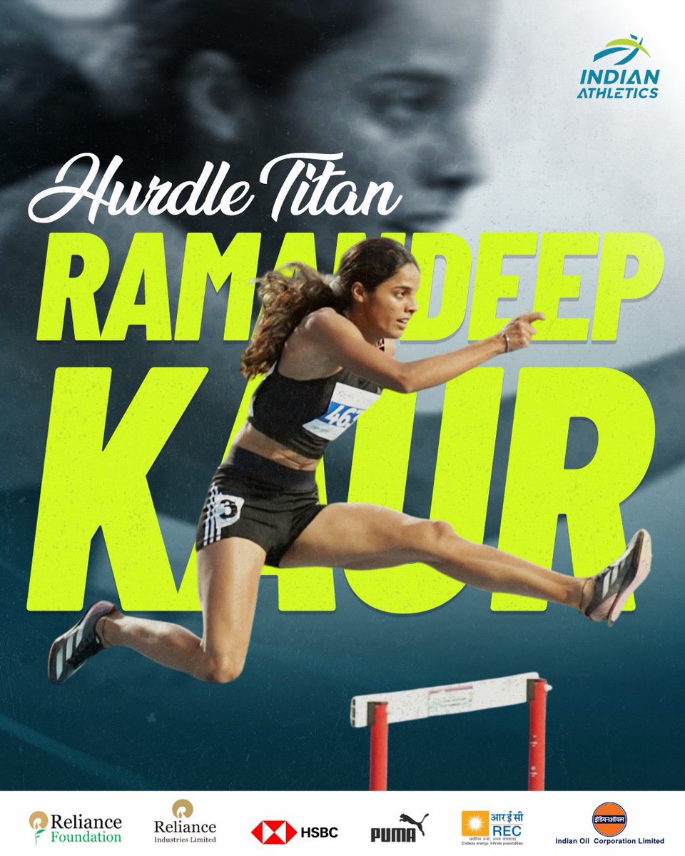 afiindia's tweet image. Ramandeep Kaur in her element: focused, fluid, &amp;amp; unstoppable! 💥

#BreakthroughAthlete #IndianAthletics #AFI