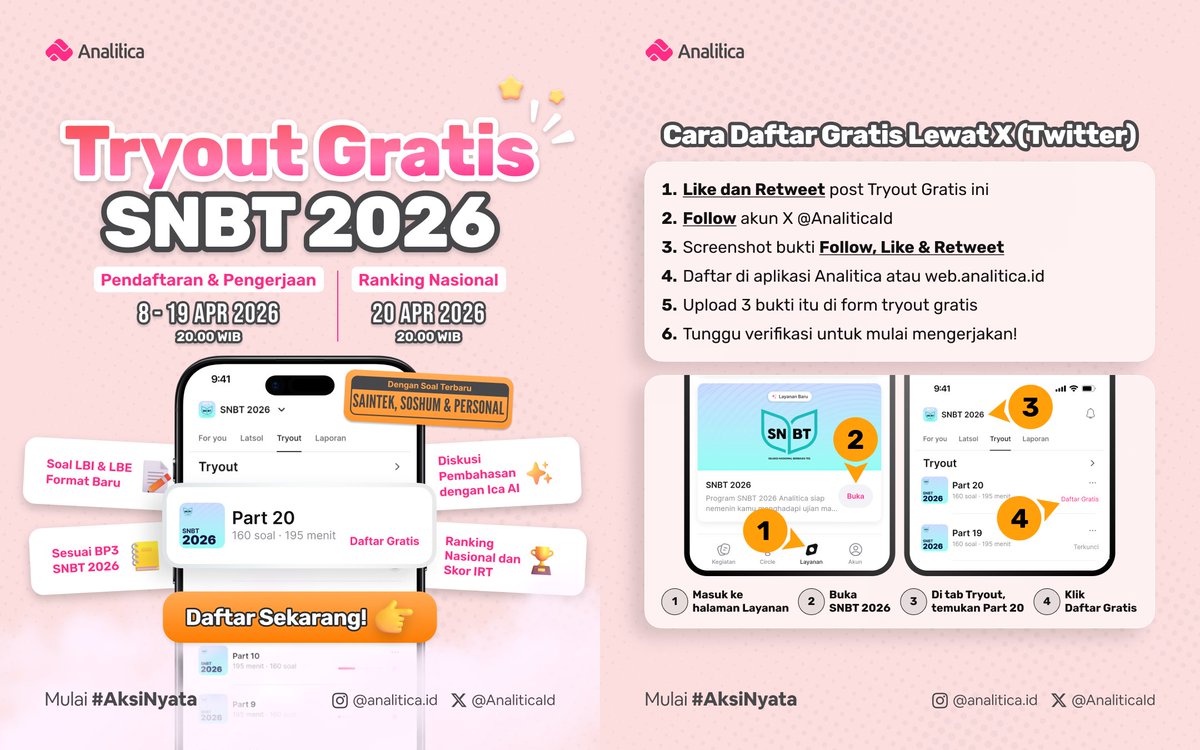 Analitica - AI Tutor, Latsol, Tryout tweet media