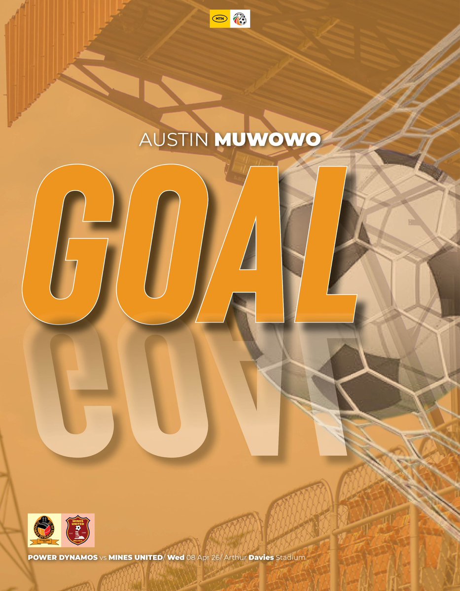 PowerDynamosFC's tweet photo. Goaaaaaaooooooooollllll
Power Dynamos find the opener through Austin Muwowo.
Power Dynamos FC 1️⃣ 🆚 0️⃣ Mines United
For more information, news and updates, visit https://t.co/knjvGqHhTu
#Power #Pride #Prestige
#AbaYellow https://t.co/zcHciIqcAK