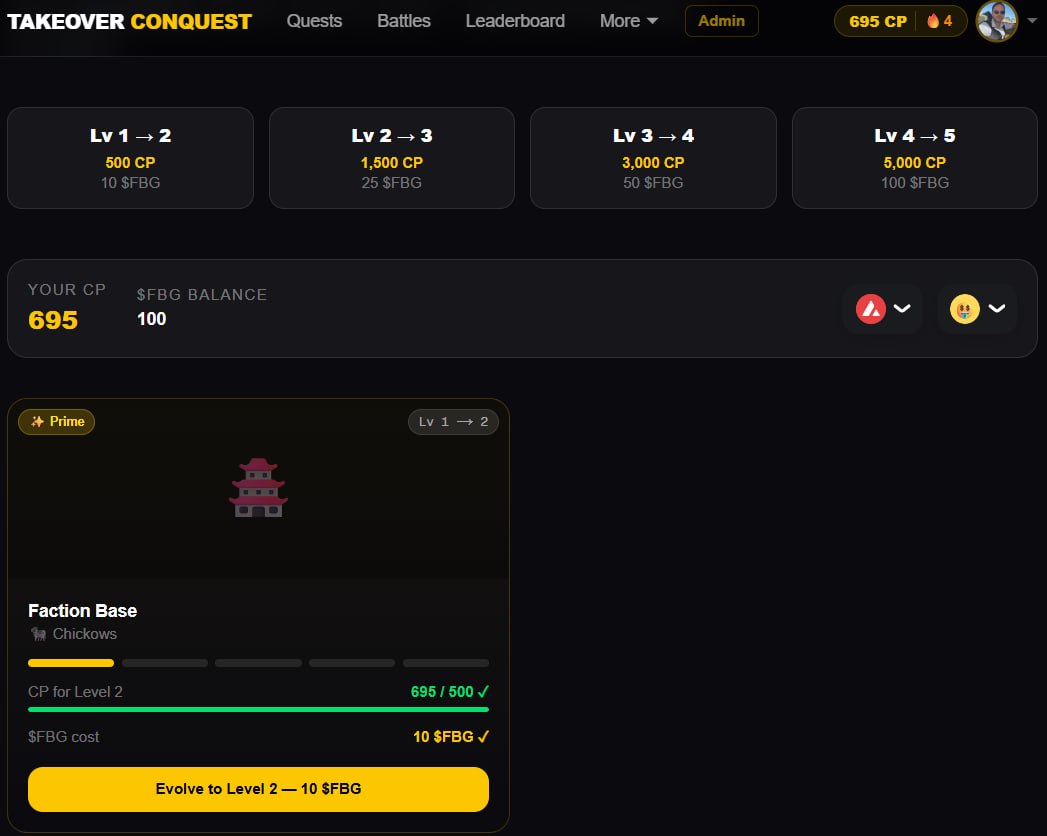 What if I told you that you could buy the absolute best opportunity in gamefi right now.

The $FBG token, linking directly back to our future Validator Staking at <a href="/FortBlockGames/">FortBlockGames 🔺️</a>- sitting at ~140k Marketcap. 

Also being directly tied into our new TAKEOVER CONQUEST Campaign.