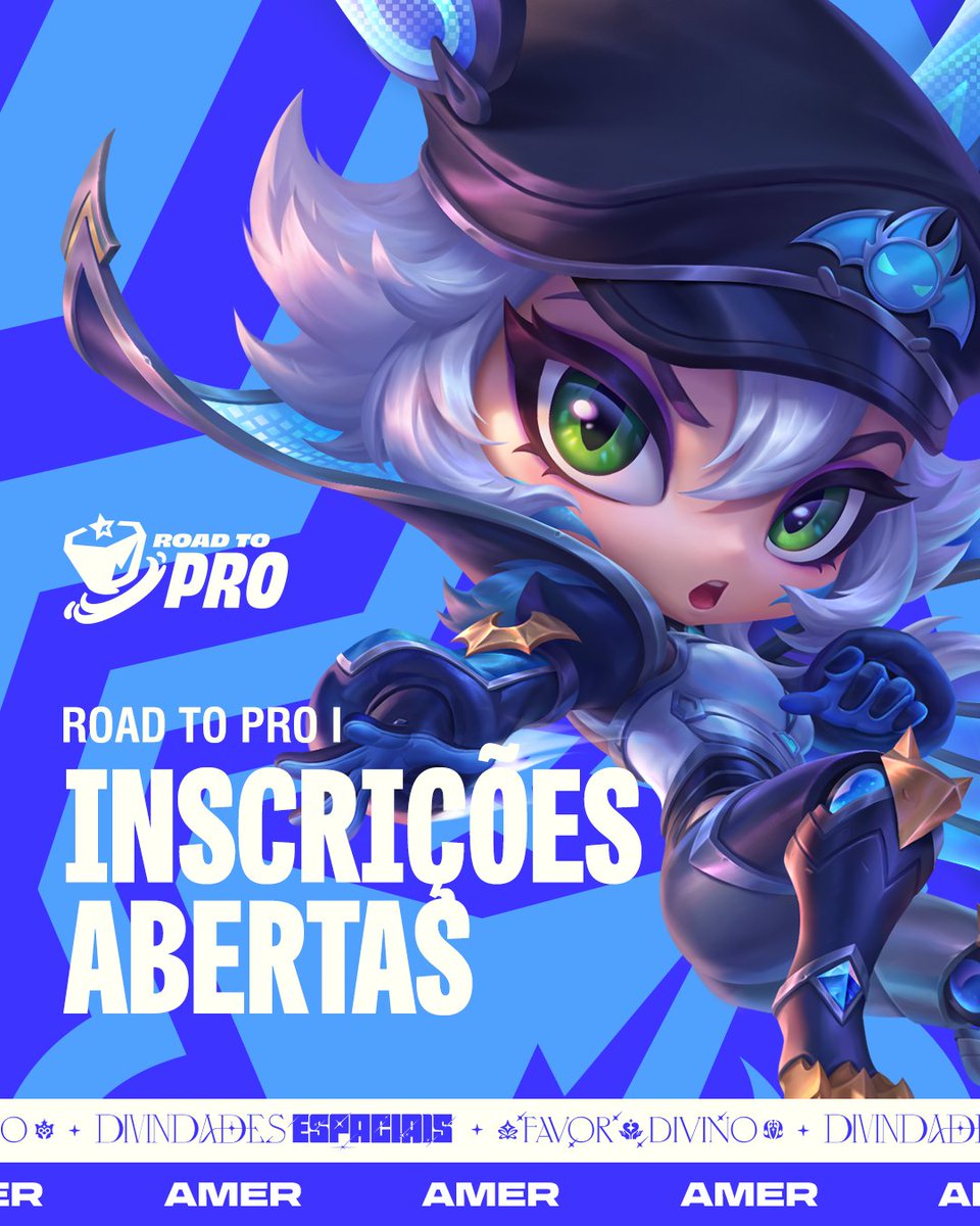 TFTBrasil's tweet photo. O set ainda nem começou e já estamos de volta! 🏆

As inscrições para o Road to Pro 1 de Divindades Espaciais estão ABERTAS e vão até 20/04, às 10h (BRT).

✍️ Inscreva-se em:
🔗 https://t.co/8ceGN8xW4C https://t.co/Gfpa6dxHmP