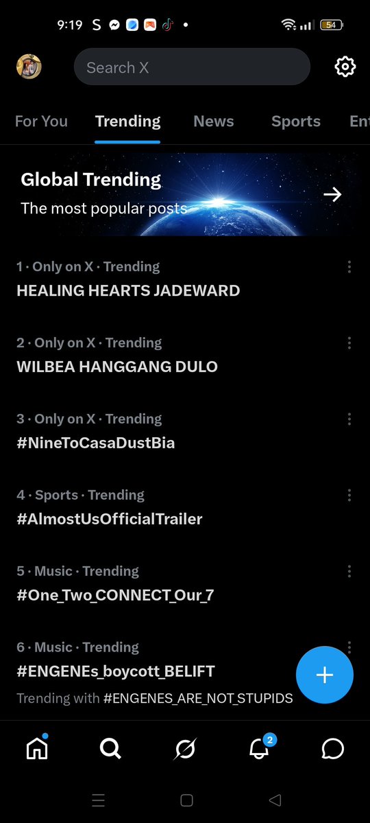 joylipz123's tweet image. Wow galing top spot  na! 
HEALING HEARTS JADEWARD
#NineToCasaDustBia