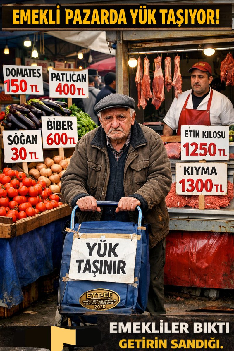 mkolmez's tweet photo. #Emekli bedelini yıllarca çalışarak ödedi,
İnsanca Yaşam Hakkı istiyor,
Çözümünüz yoksa,Getirin sandığı!

@Akparti
@RTErdogan
@isikhanvedat
#EmeklilerBıktıGetirinSandığı
#5000KısmiZordaçıkarınYasayı https://t.co/0pgh2T0VjP
