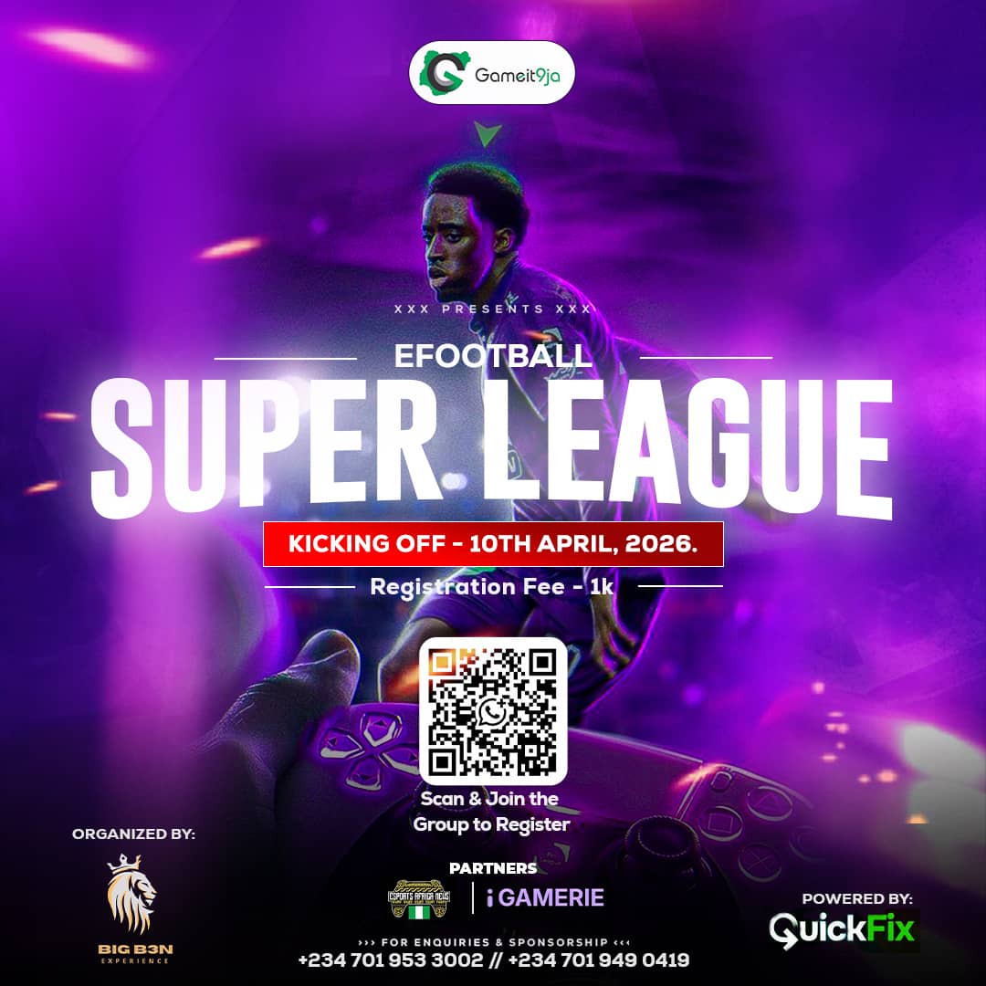 gameit9ja's tweet photo. https://t.co/4mntBr8m6I
For Nigerian Gamers https://t.co/HmggdyRP1T