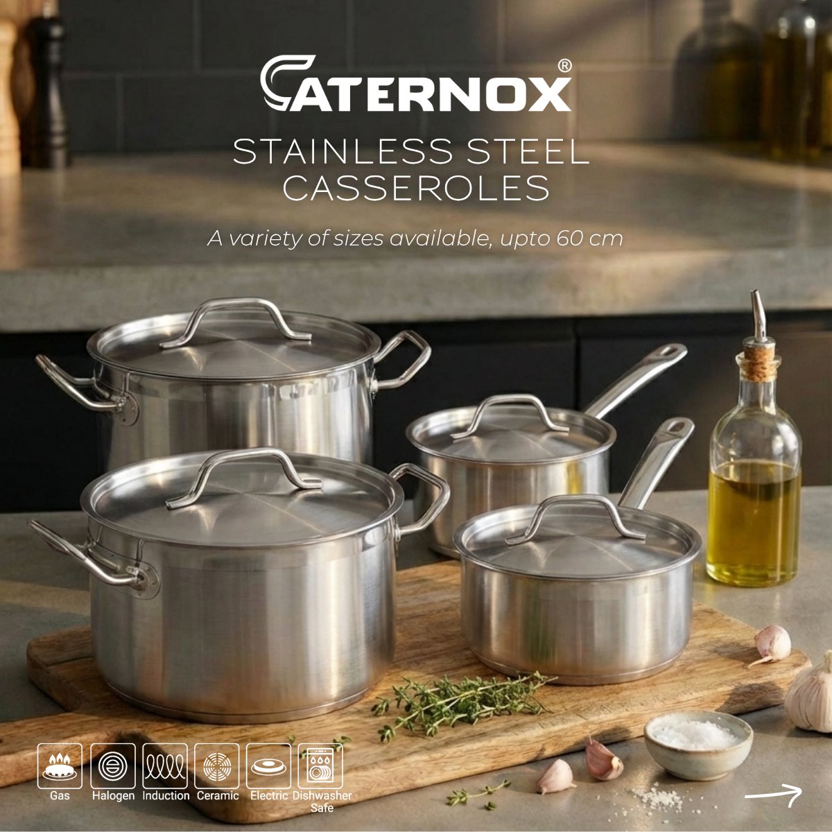 almakaan's tweet image. Upgrade your kitchen with Caternox PREMIUM Cookware 🍳
Durable stainless steel — perfect for HORECA &amp;amp; home use. Multiple sizes available.

🛒 almakaanstore.com/collections/ca…
📩 info@almakaan.com
📞 +971 4 452 5420

#AlMakaan #Caternox #Cookware #HORECA #HomeKitchen