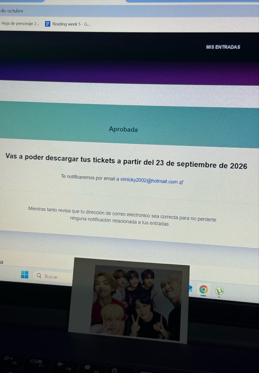 vicx 🇺🇾 VA A VER A BTS EL 21 Y 23 tweet media