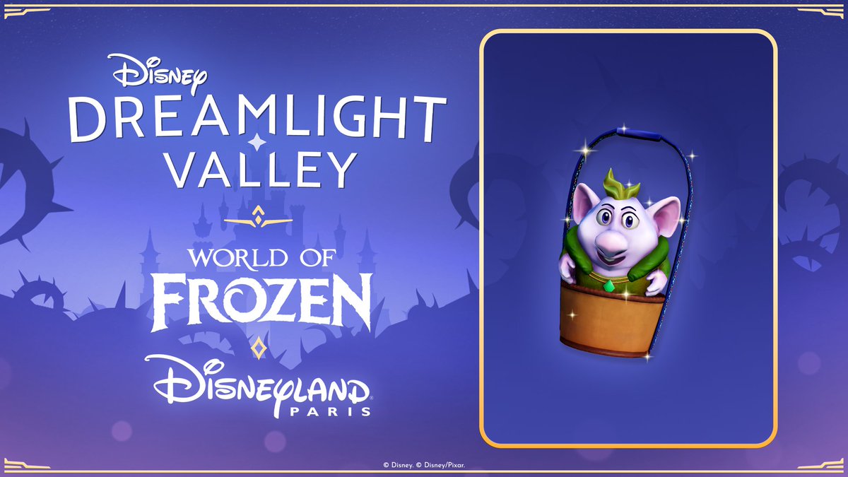 The celebration continues!​

The magic of World of Frozen at Disneyland Paris continues in Disney Dreamlight Valley!​

Today, this exclusive Rúna Handheld Purse is available for all players.​

Redeem the code RUNAWORLDOFFROZEN in your menu to unlock your celebration reward and