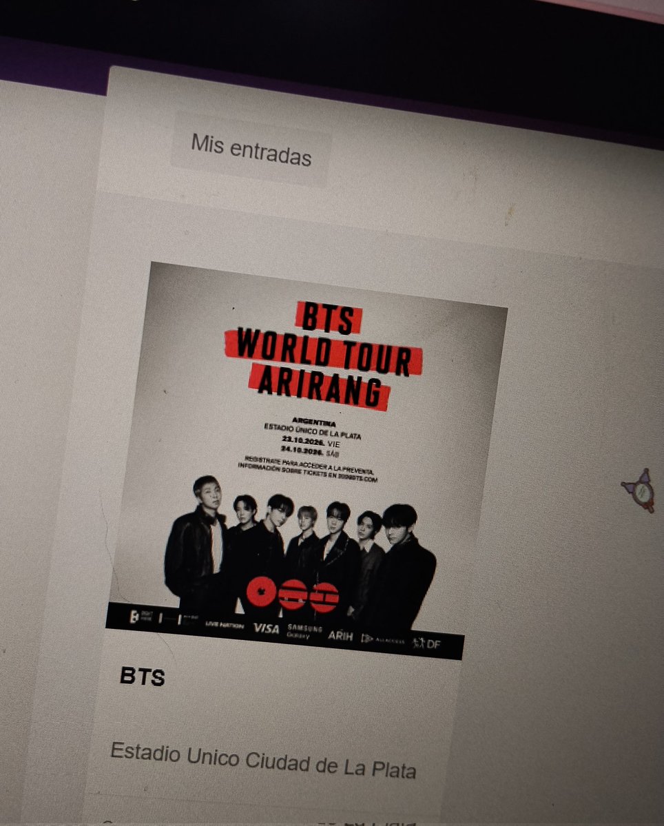 Dalia⁷ VA A VER A BTS 🇦🇷 tweet media