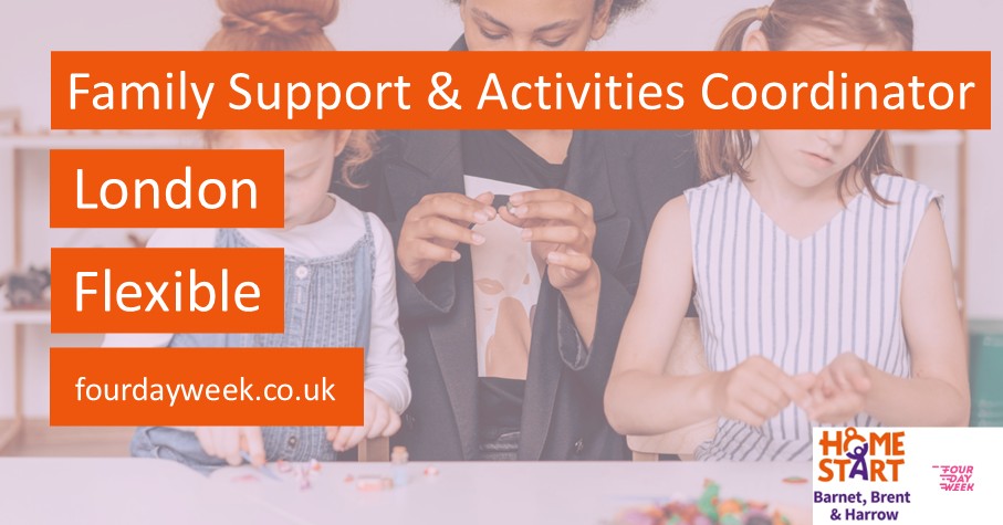 Four_day_week's tweet image. We are working with @HomeStartBarnet to help them fill their Family Support &amp;amp; Activities Coordinator position. This is a flexible role based in London.

Find out more about this role here: tinyurl.com/5n6jbyuj

#flexibleworking #familysupport #coordinator #vacancy #jobsearch