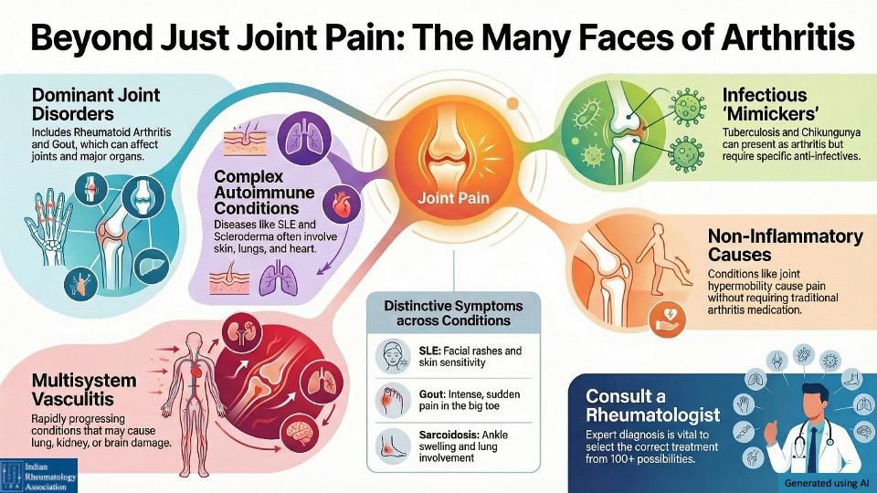 GmkTkmc's tweet photo. Don’t ignore the signs.
Early diagnosis by a Rheumatologist can change everything — there are over 100 types! https://t.co/CbGe41l7Q8