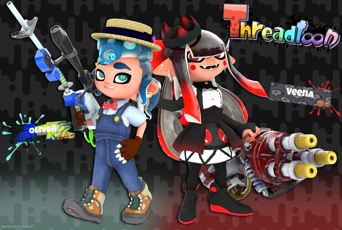 AntonellaO21663's tweet photo. Oliver and Veena from ThreadToon! 
(Threadville x Splatoon AU)

Threadville by: @supernob12three
#Splatoon #SplatoonAU #Blender #SplatBlend #Threadville #ThreadvilleOliver #ThreadvilleVeena #Roblox #b3d https://t.co/RmF0S1ropX