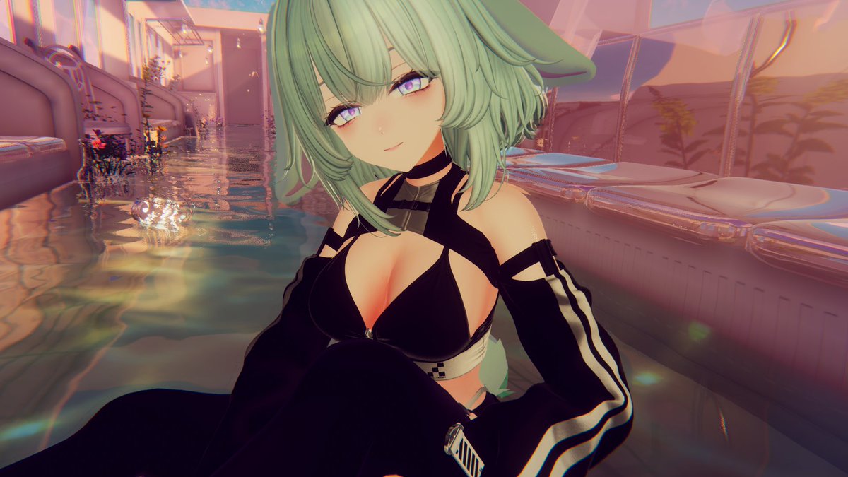 HisuiMimi's tweet photo. Descansar nesse mundo foi muito gostosinho, cara 💚

World: Dream ⁄ 夢 
By:_Harim 

#vrchat #vrchatselfies #vrc #vtuber #hisuimimi #vrchatphotography https://t.co/nJ9jqgEfBp