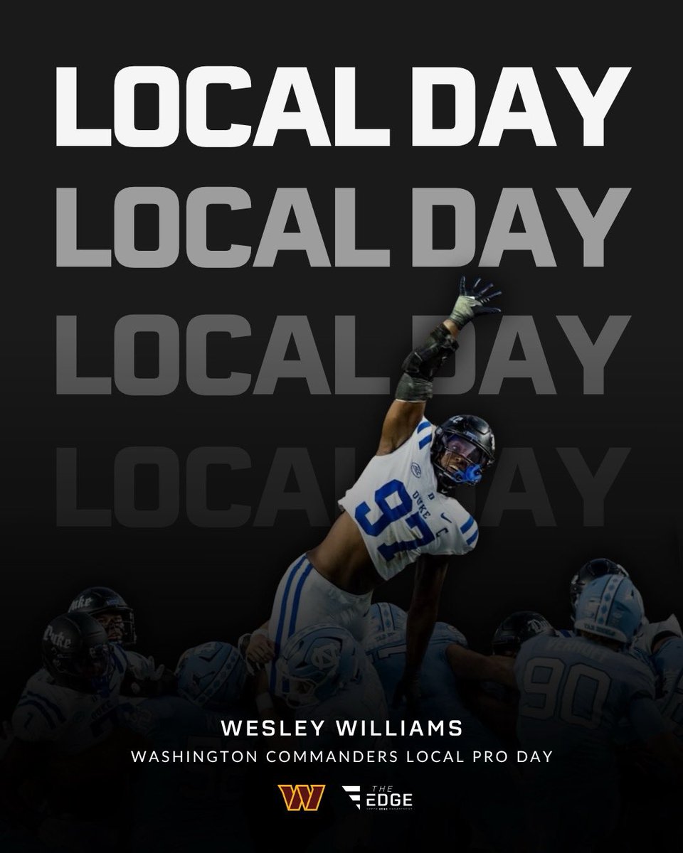 UpperEdgeSports's tweet photo. Our guy @yvngwesss is bringing his #edge @Commanders local pro day https://t.co/sftw0fJy28
