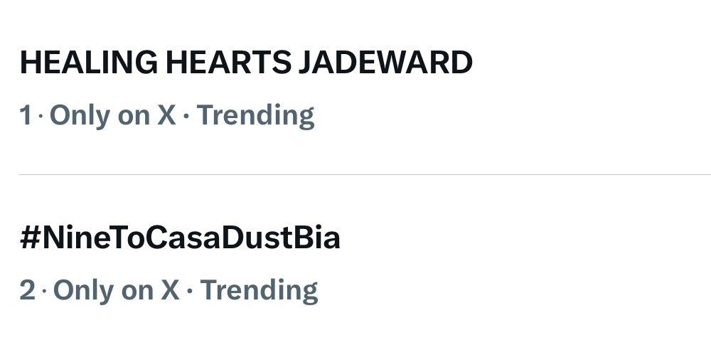 Hopee_dvyu's tweet image. Tag update - top 1and2

Let’s maintain on top spot

HEALING HEARTS JADEWARD
#NineToCasaDustBia