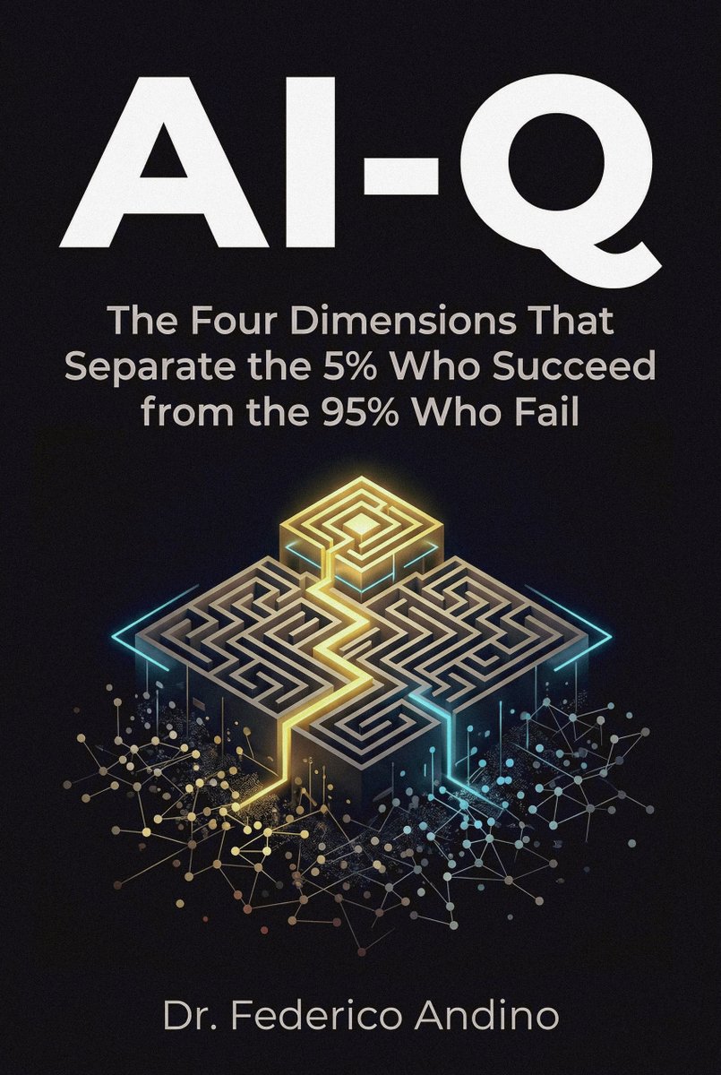 I am thrilled to announce that my new book, AI-Q: The Four Dimensions That Separate the Five Percent Who Succeed from the Ninety-Five Percent Who Fail, is officially available.

Through my advisory work at Artificial Intelligence Quotient, I have witnessed firsthand the massive