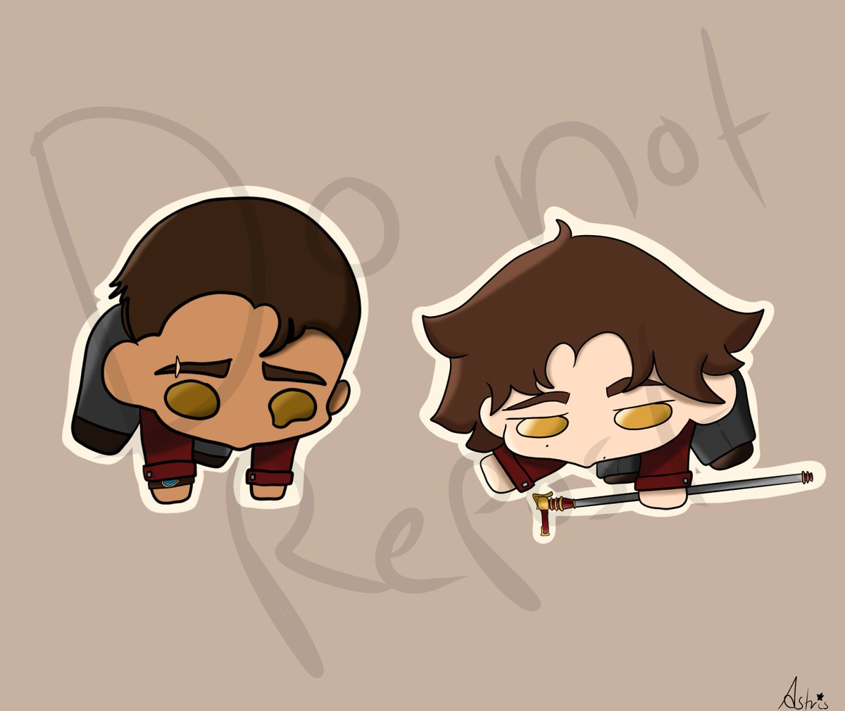 I was doodling for fun but now I like these two so much that I will probably make them into stickers for myself and I plan to make so many more versions and other characters 🥹♥️

#arcanefanart #jayvik