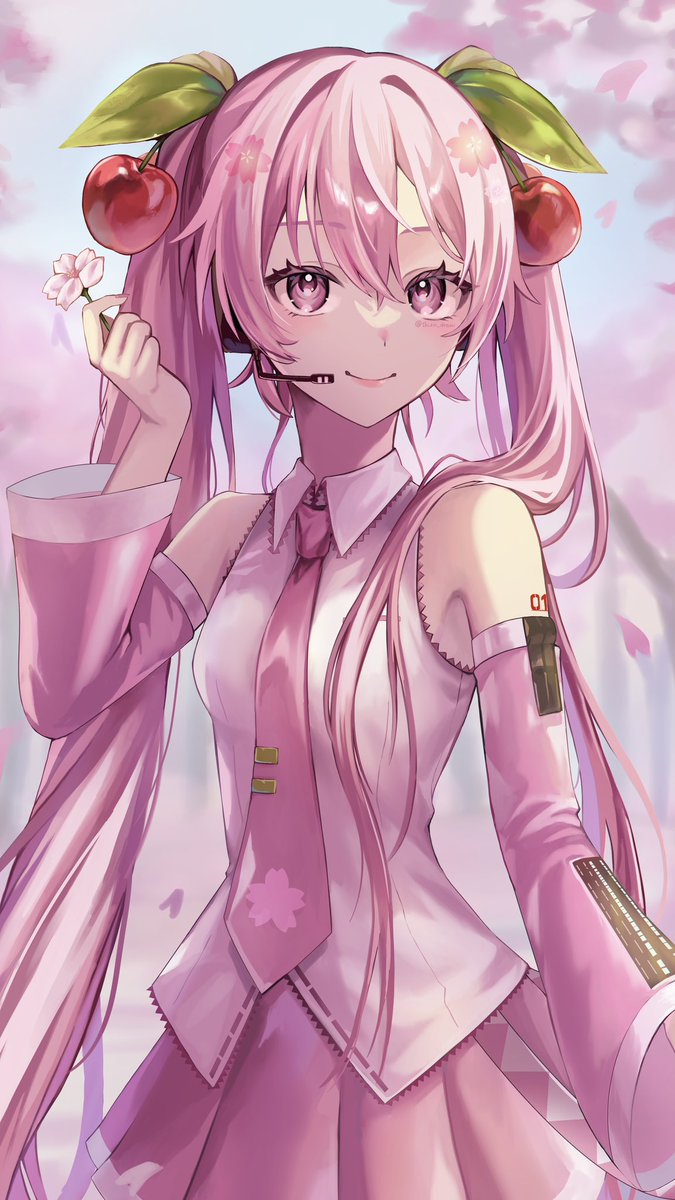 shion_draw's tweet photo. 桜ミク🌸🩷🍒
#初音ミク #桜ミク https://t.co/roZzjTPCUs