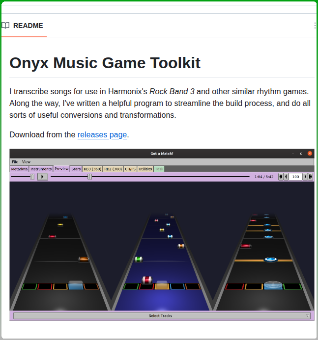 tom_doerr's tweet photo. Transcribes and converts songs for rhythm games

https://t.co/vcX7n1swXz https://t.co/SMRWRDSxZe
