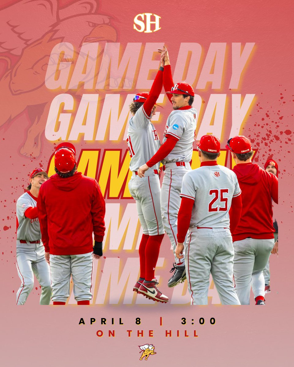 SHGriffBaseball's tweet photo. It’s 𝐆𝐚𝐦𝐞 𝐃𝐚𝐲 𝐨𝐧 𝐓𝐡𝐞 𝐇𝐢𝐥𝐥 with a non-conference matchup vs. the Bobcats at 3pm

🎥 https://t.co/2FPLDOHL6m

📊 https://t.co/QYxX2s2LNo

#FUEGO | #FourEightyFour https://t.co/6MySmPBPz8