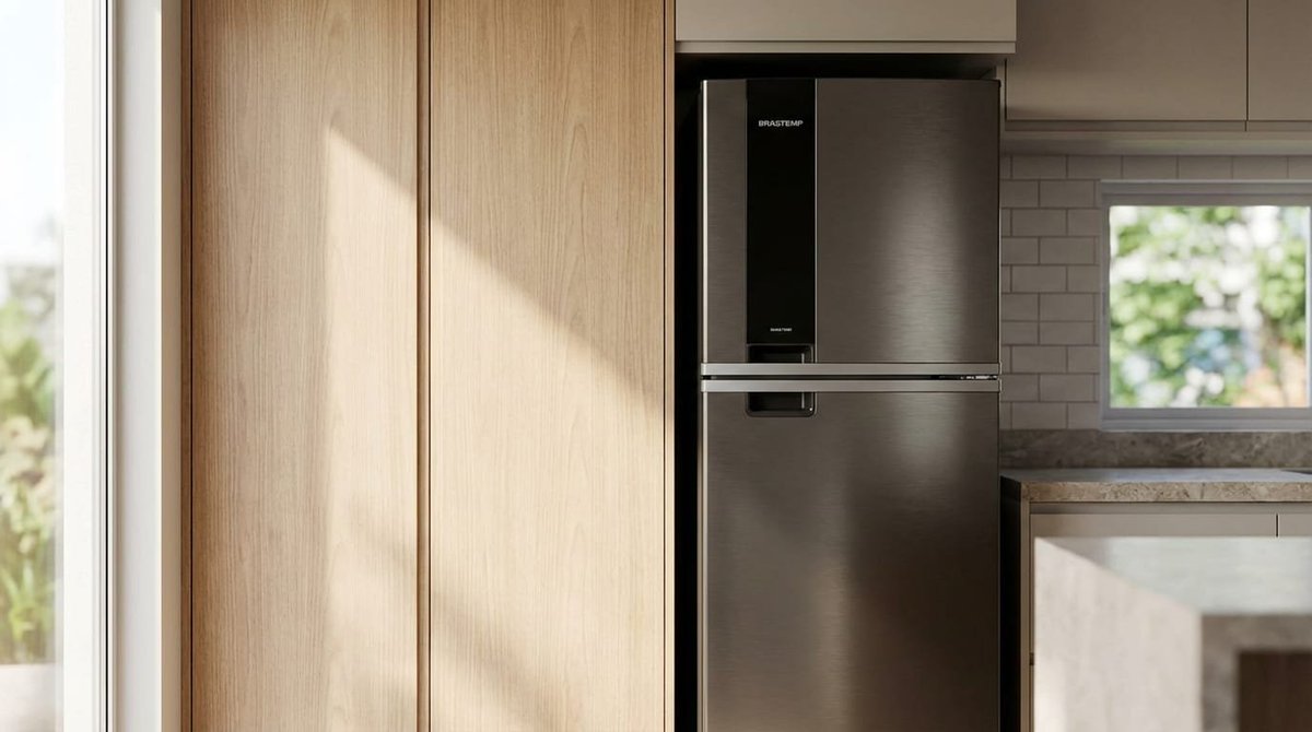 guiatechcasa's tweet photo. Geladeira Brastemp BRM55FE: análise 2026. 463L, Fresh Box preserva alimentos 15 dias, A+++ (40kWh/mês, R$25), 39dB silenciosa.

https://t.co/lm90v1fvsj

#Brastemp #Geladeira #FrostFree #FreshBox #Eletrodomesticos https://t.co/fJAPhNqpOS