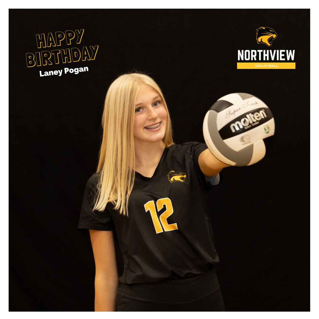 NVHSVBALL's tweet photo. Happy Birthday to freshman, outside hitter, Laney Pogan 🎂

#GoCats #PointNorthview #NVVB #Numbers https://t.co/BHbkfRJtwA