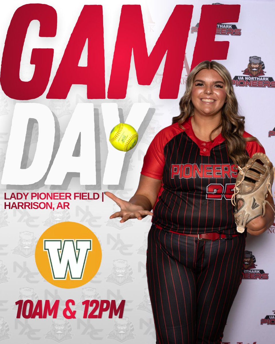 PioneerTeams's tweet photo. 🥎 Good Morning! We’re starting the day off right with another DH! 😎
🗓️ WED 4/8
🆚 Western OK State College
⏰ 10AM & 12PM
📍 Lady Pioneer Field | Harrison, AR
🎥 https://t.co/VQqvGv9FyA
#northark #Softball #LadyPioneers #Njcaa #Arkansas https://t.co/85X7yEzw07