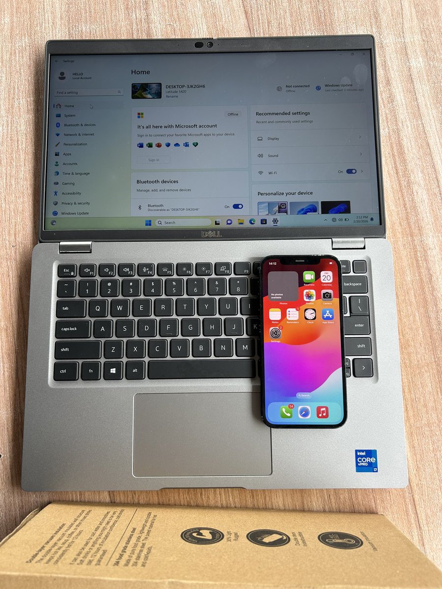 Val_Gadget's tweet image. Dell Latitude 5420 laptop:

480,000

1. Powered by 11th Gen Intel Core processors for strong performance in business tasks.
2. Durable build tested to MIL-STD-810H standards for reliability.
3. ExpressCharge technology for up to 80% battery in an hour.
4. Integrated AI with Dell