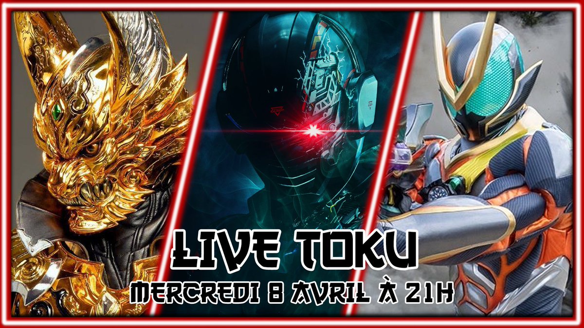 Salut, les Tokuvores ! Live Toku ce soir à 21h !
Je ne serai présent que dans le tchat, ma connexion n'est toujours pas rétablie...

Reviews : Gavan Infinity, Zeztz, Garo

-> kick.com/la-taverne-sak…