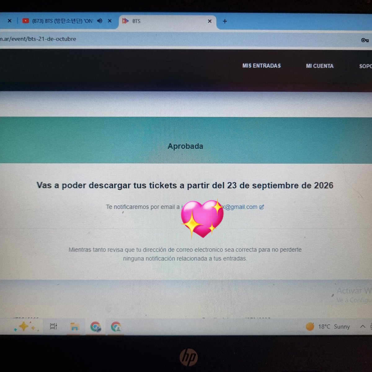 jaz VA A VER A BTS 😭 tweet media