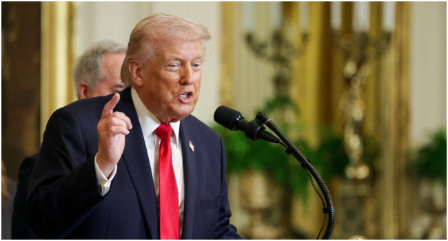 channelstv's tweet photo. Trump Threatens 50% Tariffs On Countries That Supply Weapons To Iran

https://t.co/MYUwrtbg7U https://t.co/0uh0L0H5tW