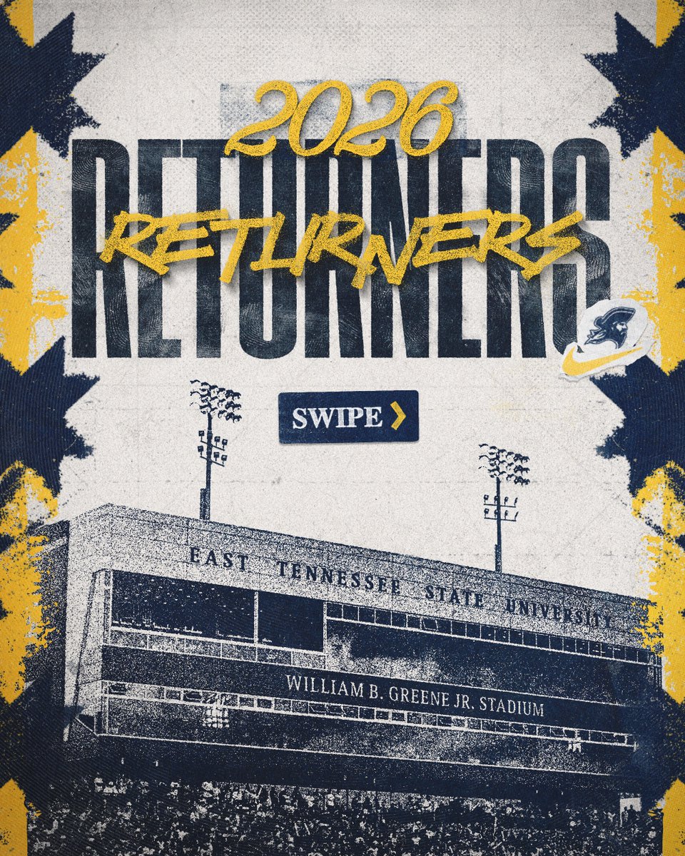 ETSUFootball's tweet image. The Returners

#GoBucs | #BUCkleUp
