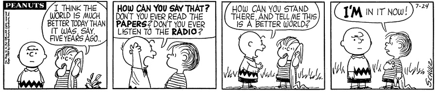 daily charlie brown and linus van pelt tweet media