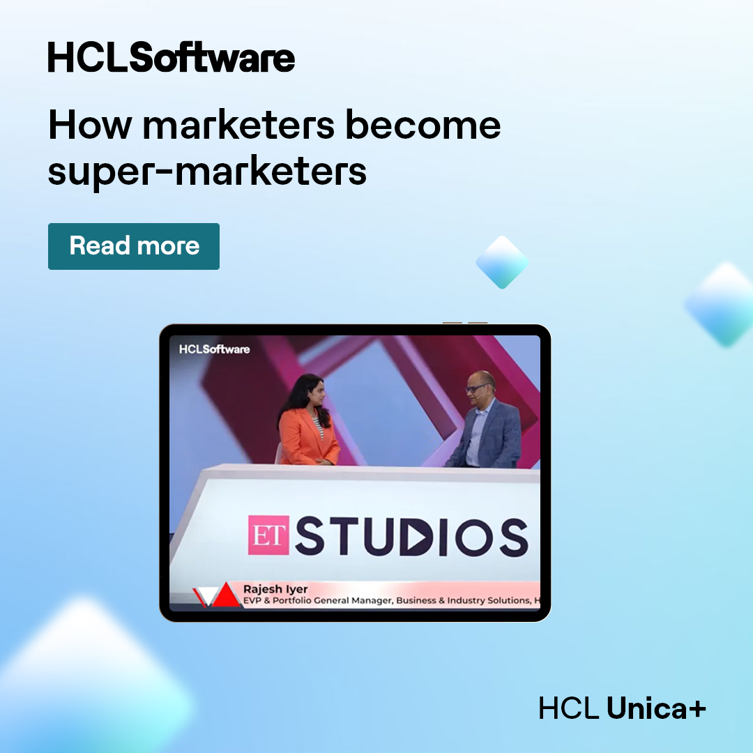 HCLSoftware's tweet image. The ET MarTech Summit revealed what truly differentiates modern marketers, and Raj Iyer distilled it into five actionable lessons.
Learn the here: hclsw.co/sjwivi

#HCLUnicaPlus #MarTech #HCLSoftware #MarketingAutomation #AIinMarketing #CustomerExperience
