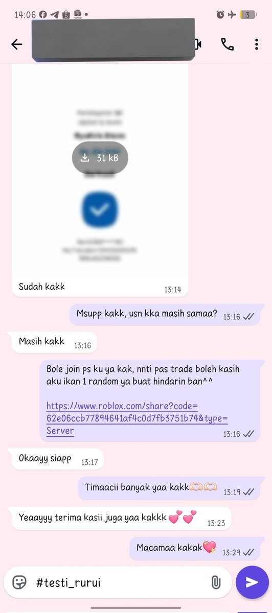 iamkpm__'s tweet photo. — Testi Part 3
Makasih banyak kaka2 yg udah jajan di akuu 🫶🏻 semoga selalu dilancarkan rejekinyaa dan urusannya ☺️🌷
#testi_rurui https://t.co/F1XwxFcfcY