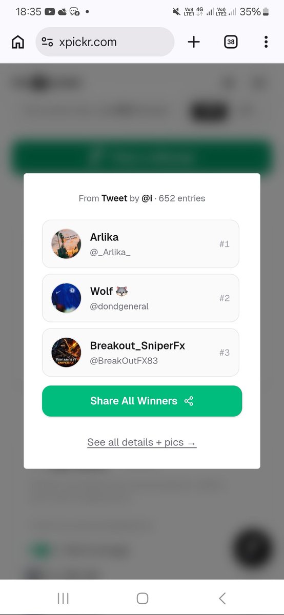 fundedchemist's tweet image. Congrats xpickr Winners - built by @xpickr -

 @_Arlika_ 
@dondgeneral 
@BreakOutFX83

 Draw ID: 1775655313623
DM me your Email ID registered with @EquityEdgeUK
