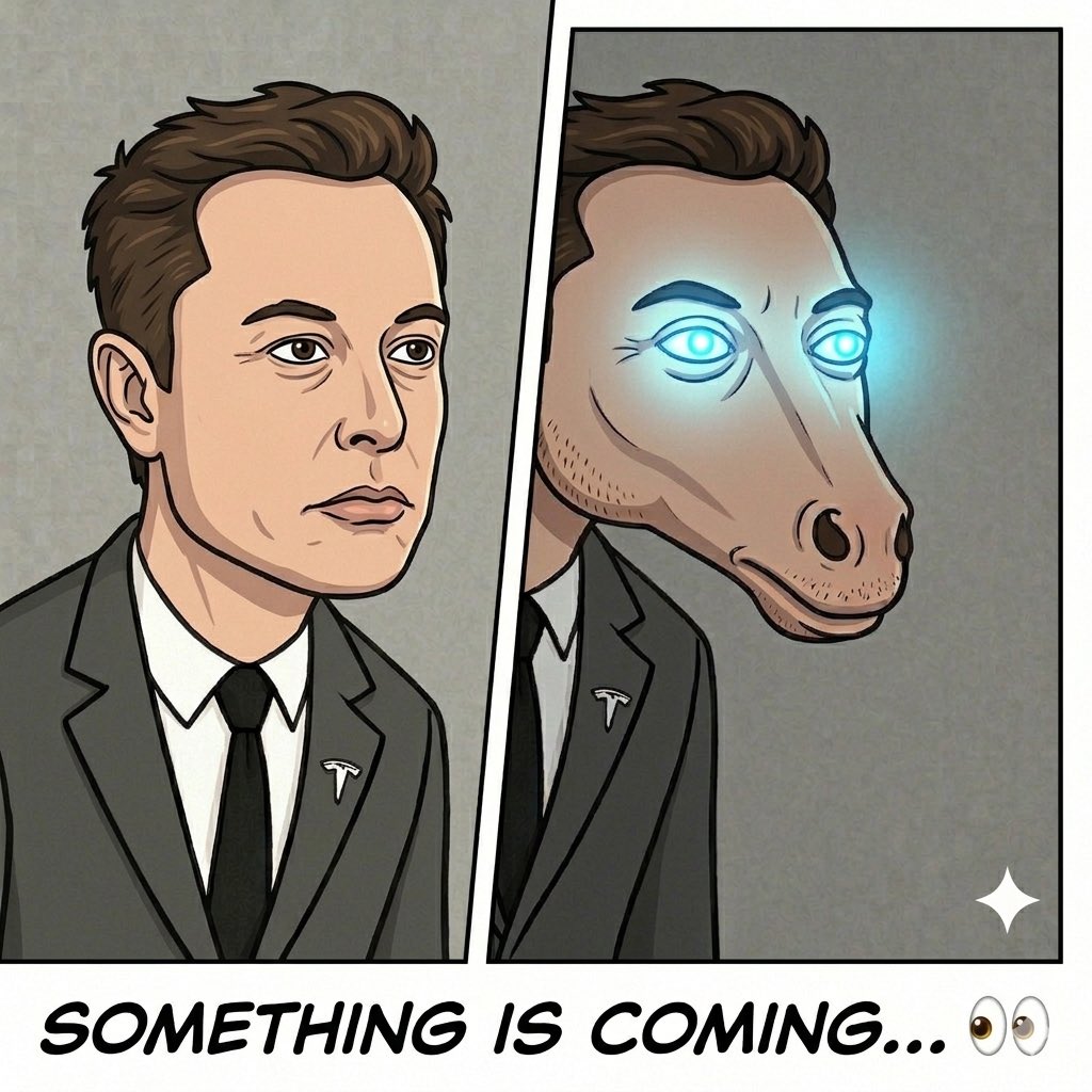 Elon Horse Face tweet media
