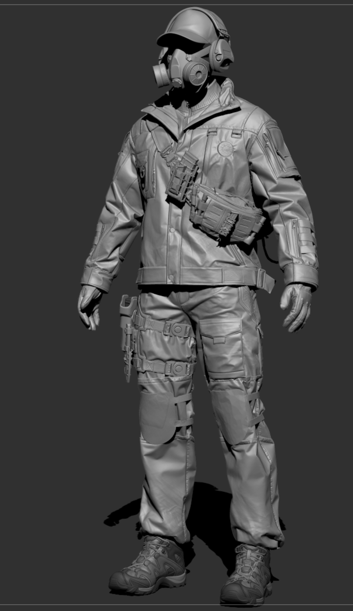 Bridge_YuJC's tweet image. #zbrush #MarvelousDesigner
继续细化
最近换季感冒了
裤子部分的褶皱不是很满意