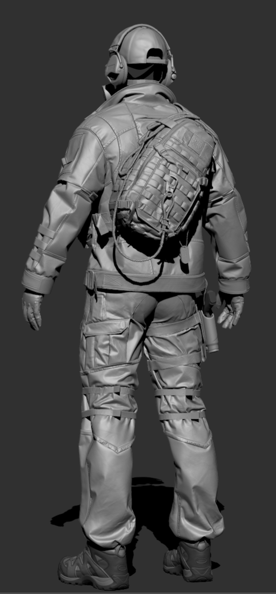Bridge_YuJC's tweet image. #zbrush #MarvelousDesigner
继续细化
最近换季感冒了
裤子部分的褶皱不是很满意