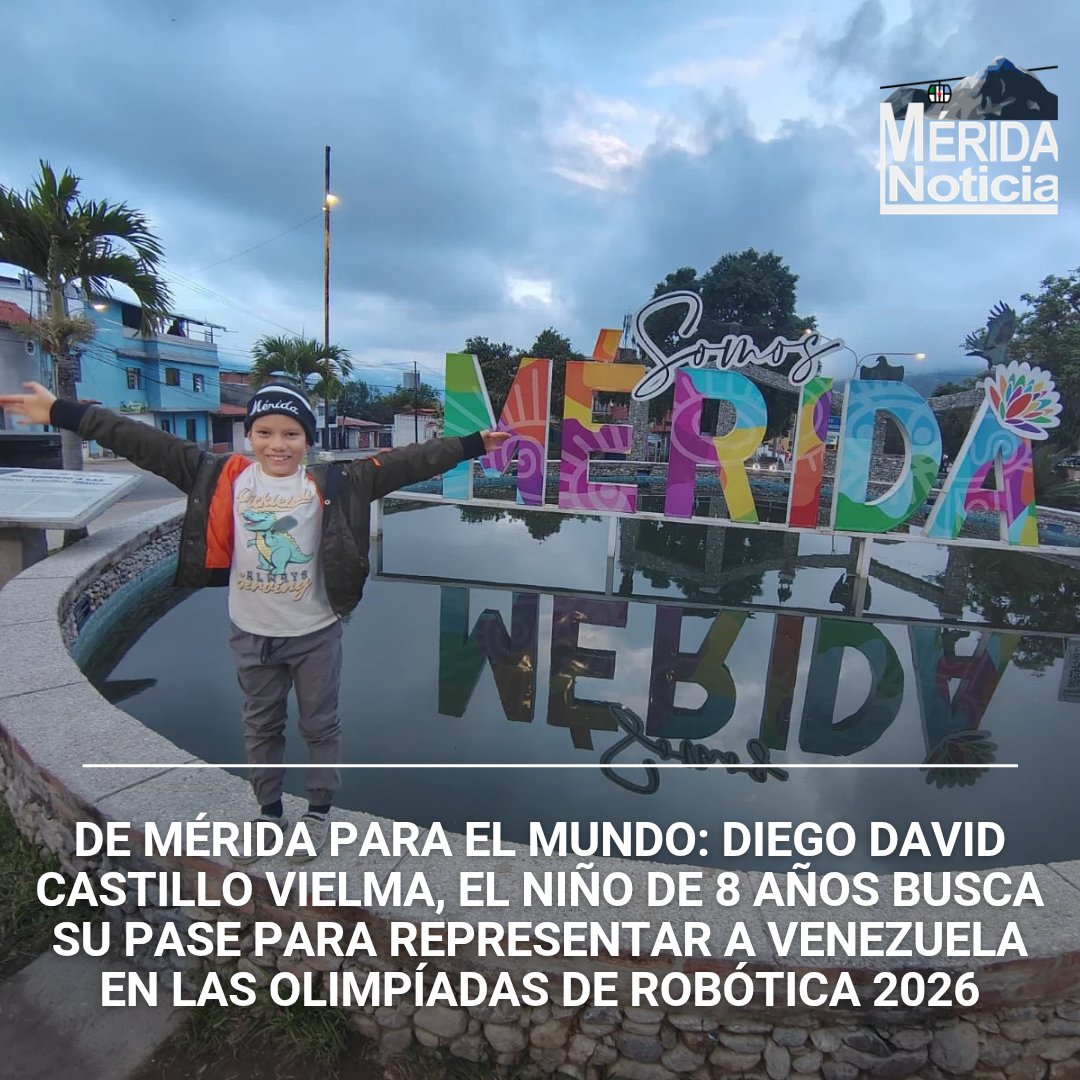 MeridaNoticia's tweet image. Mérida Noticia...¡Es noticia!

La historia de Diego Castillo Vielma, un niño merideño de apenas ocho años que ha decidido que su lenguaje no solo sean las palabras, sino también los algoritmos y los engranajes.

Síguelo IG @lamagiadediegodavid

#Mérida instagram.com/p/DW32ZSojRx_/…
