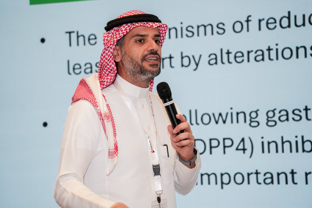 Metabolic_H's tweet photo. Surgical Excellence at #RICMH2026 🇸🇦🩺

A privilege to have Dr. Hussam Alamri (Head of Upper GI & Bariatric Surgery at @KSU_KSA) share his expertise at the congress.

His leadership in bariatric surgery is pivotal to transforming metabolic care and patient wellness across Saudi Arabia 📊.

#MetabolicHealth #BariatricSurgery